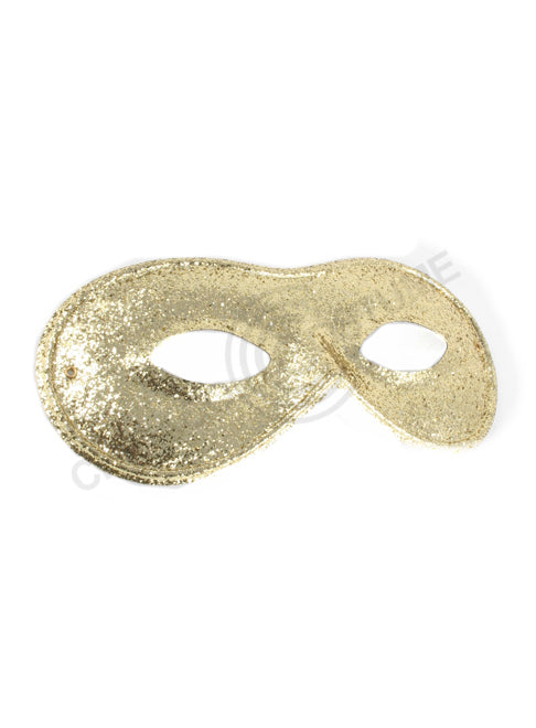 Glitter Domino Mask - Gold