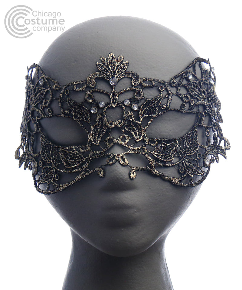 Viola Fabric Eye Mask-Gold