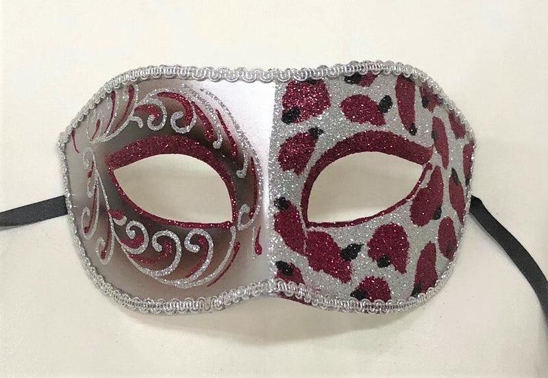 Trevor Eye Mask-Red/Silver