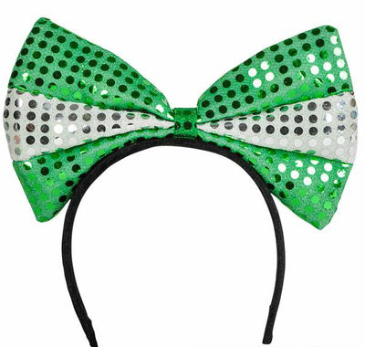 St Patrick's Day Oversized Bow Headband