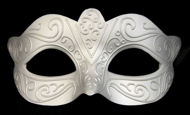 Assorted Color Party Masks-Silver