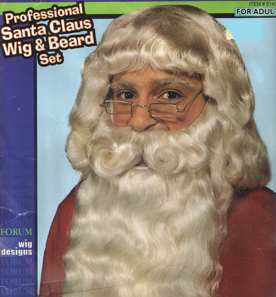 Professional Santa Claus Wig And Beard Set
