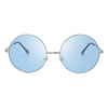 Janis Large Round Sunglasses - Dark Color Lens