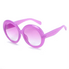 Large Round Sunglasses - Plastic Frames with Ocean Lenses