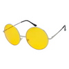Janis Large Round Sunglasses - Dark Color Lens