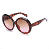 Large Round Sunglasses - Plastic Frames with Ocean Lenses