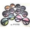 Large Round Sunglasses - Plastic Frames with Ocean Lenses