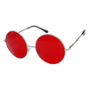 Janis Large Round Sunglasses - Dark Color Lens