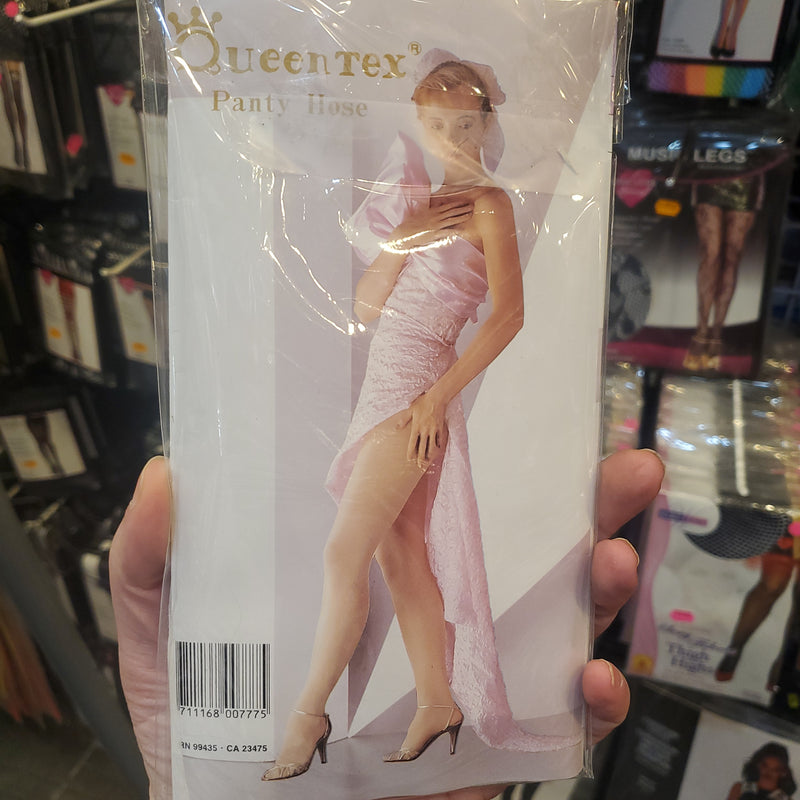 Semi Sheer White Adult Tights