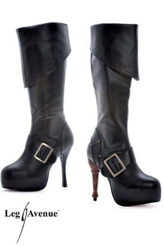 5.5" Pirate Boots With One Peg Leg