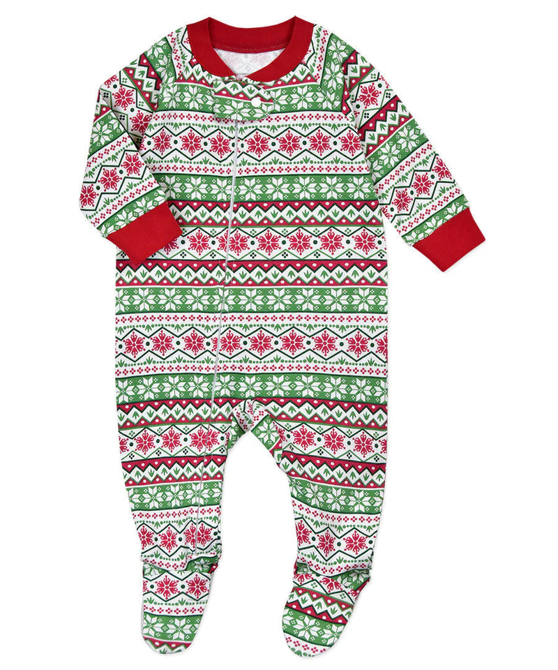 Christmas Fairisle Footed Pajamas - Child