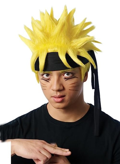 Yellow - Ninja - Adult Wig
