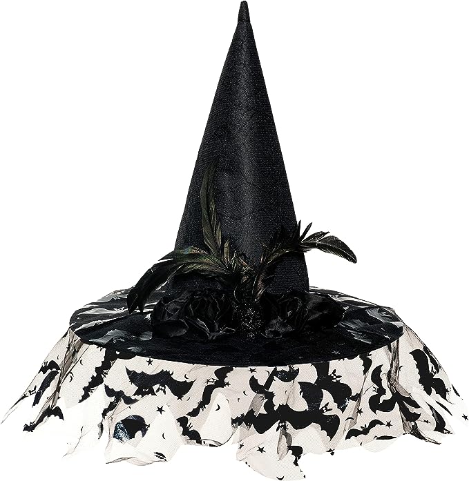 Deluxe Witch Hat w/ Veil