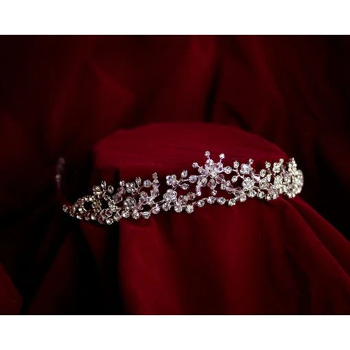 Rhinestone Tiara - Silver