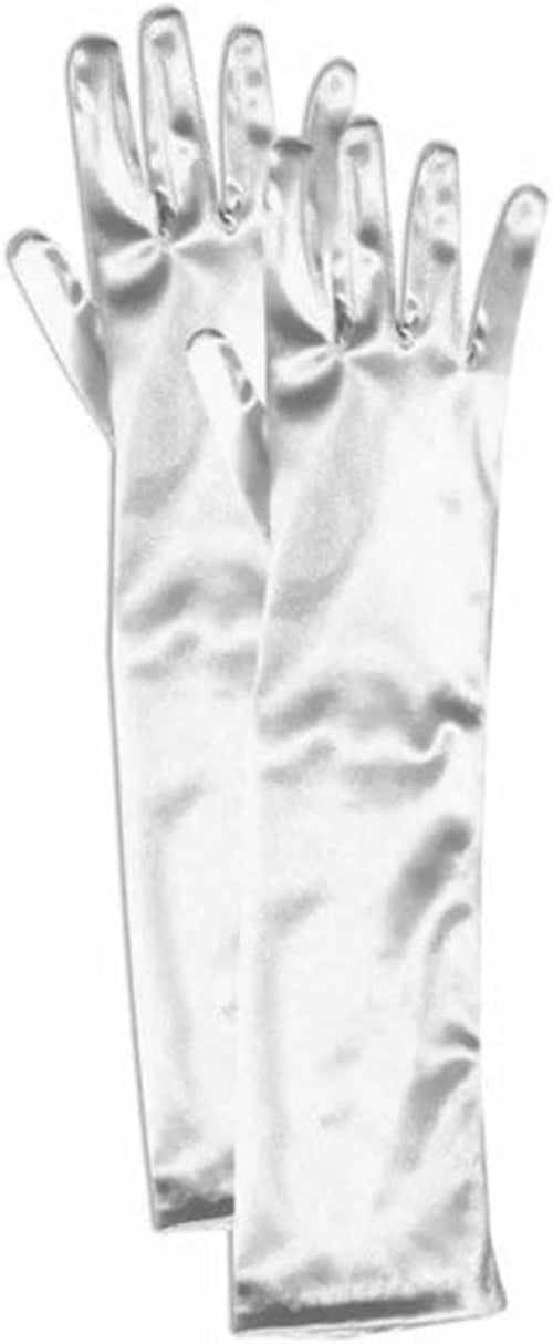 Satin Opera Length Gloves - Child