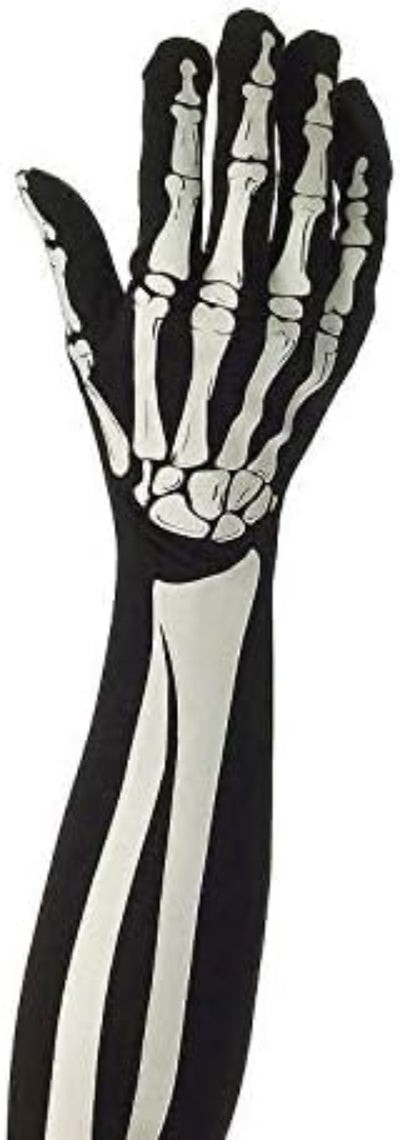 Long Bone Gloves - Costume Accessory