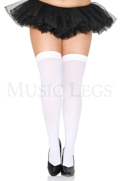 Plus Size Opaque Thigh High - Chicago Costume Company