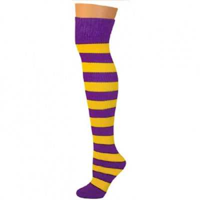 Juniors' Striped and Solid Tube Socks