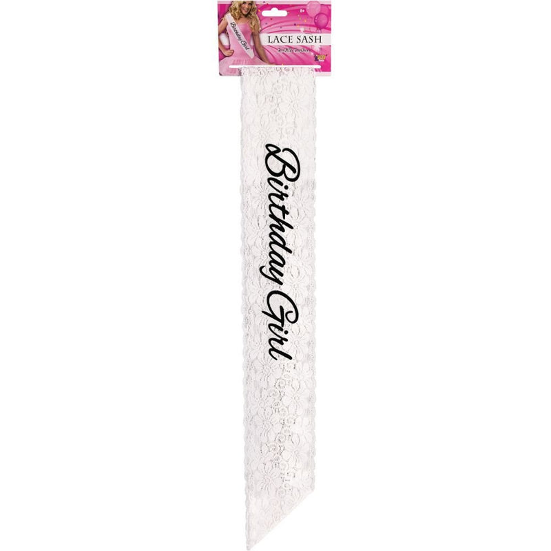 Birthday Girl Lace Sash - Chicago Costume Company