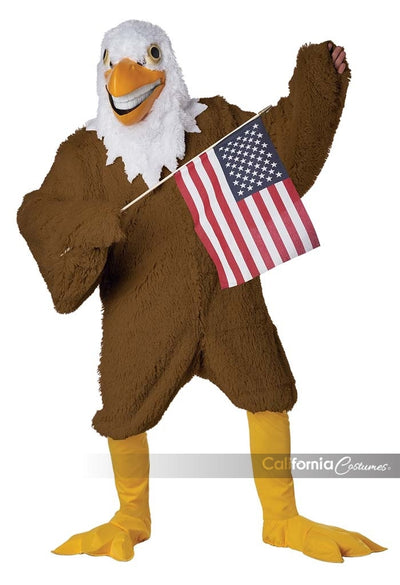 Eagle Maniac Adult Mascot Costume with Movable Jaw - Adult Costume - Chicago Costume Company