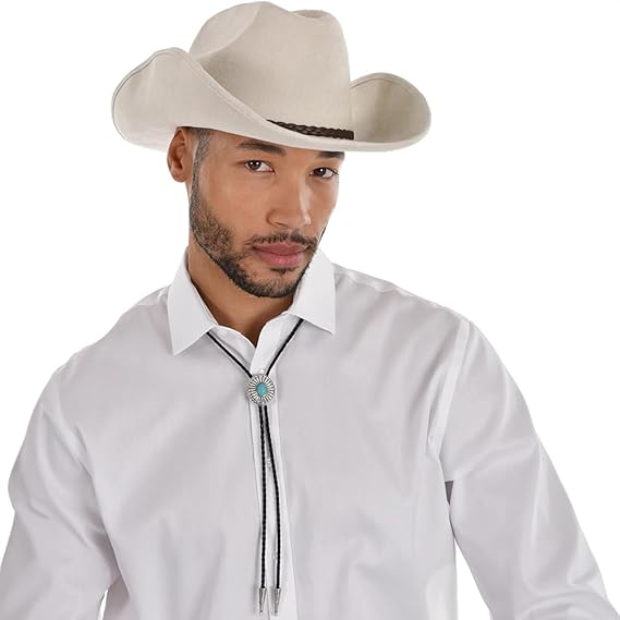 Western Turquoise Bolo Tie - Adult Costume Accessory