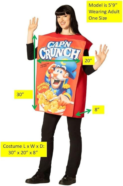 Cap'n Crunch Cereal Box - Adult Costume