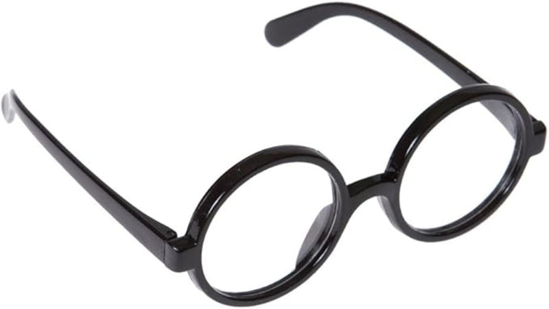 2in Lens Round Black Glasses - Costume Accessory