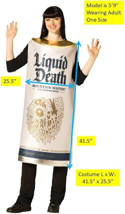 Liquid Death Water Can - Adult Costume
