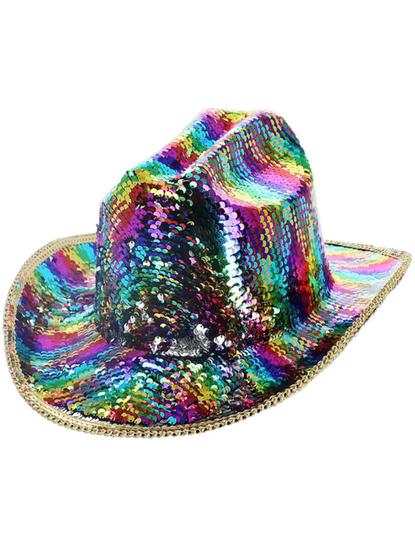 Sequin Cowgirl - Adult Hat
