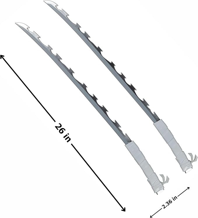 Inosuke Dual Sword Set - Demon Slayer Toy Swords - Chicago Costume Company