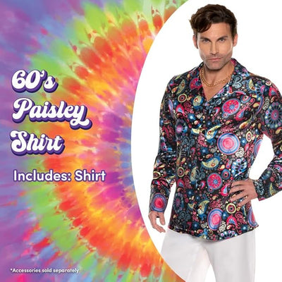 60's Paisley Shirt - Adult Costume
