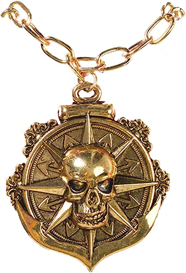Pirate Medallion Necklace - Adult Accessory