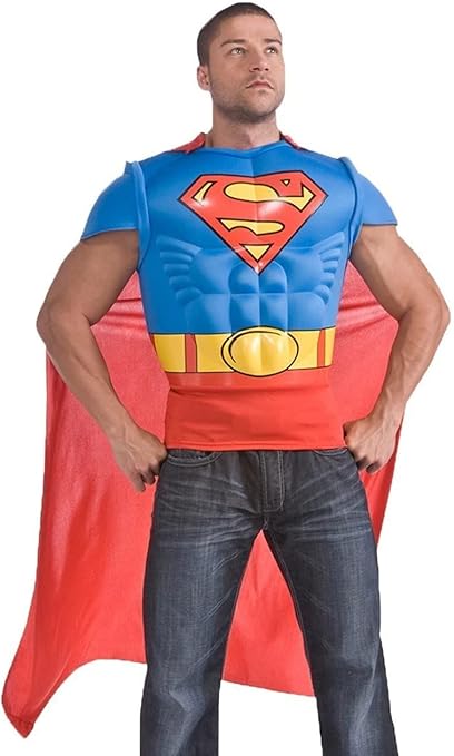 Adult Superman Muscle Chest Shirt