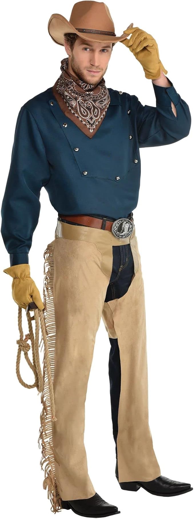 Cowboy Wrangler Chaps - Adult Costume Accessory