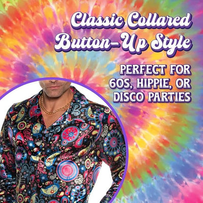 60's Paisley Shirt - Adult Costume