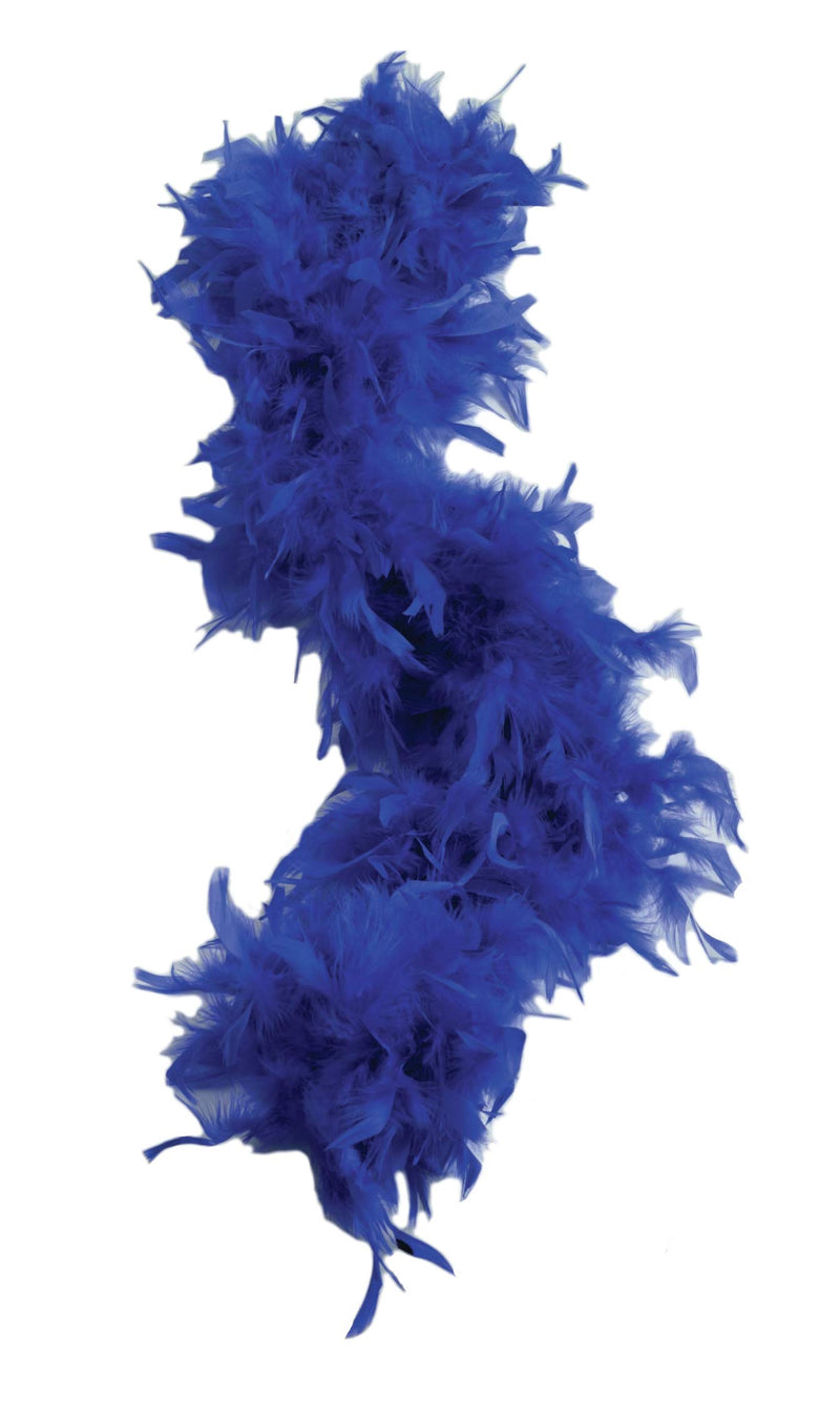 6 Foot Dark Blue Feather Boa - Costume Accessory