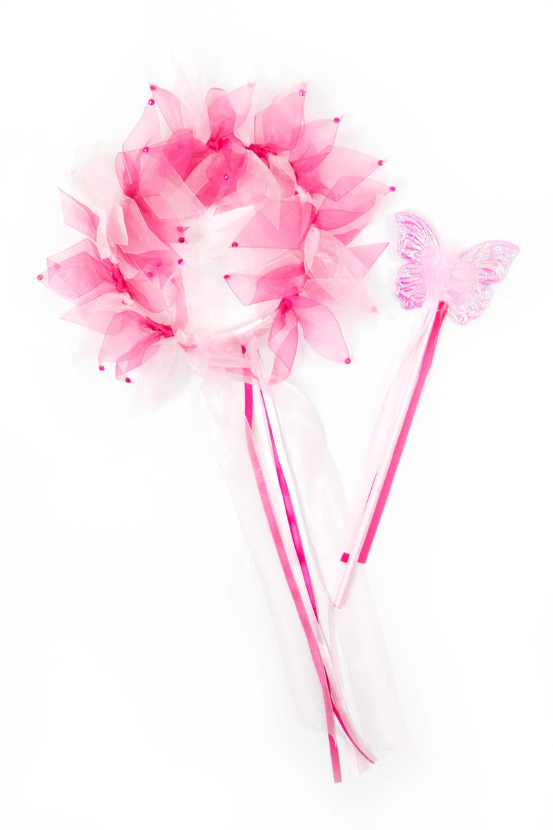 Pink Fairy Child Halo & Wand