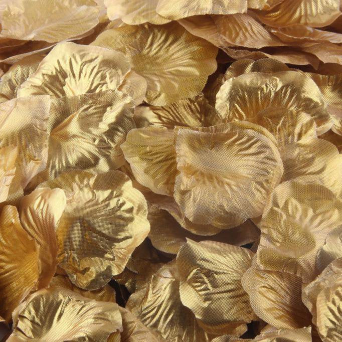 Artificial Rose Petals- Gold