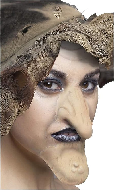 Latex Witch Nose and Chin - Adult Accessory