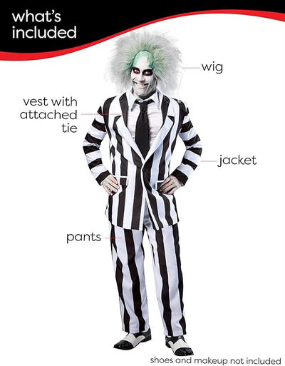 Beetle Juice - Deluxe Adult Costume