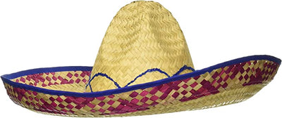 Embroidered Straw Sombrero - Chicago Costume Company