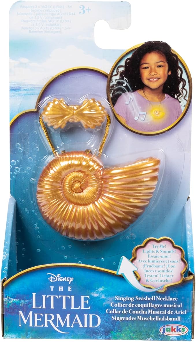 The Little Mermaid - Singing Seashell Necklace - Chicago Costume Company