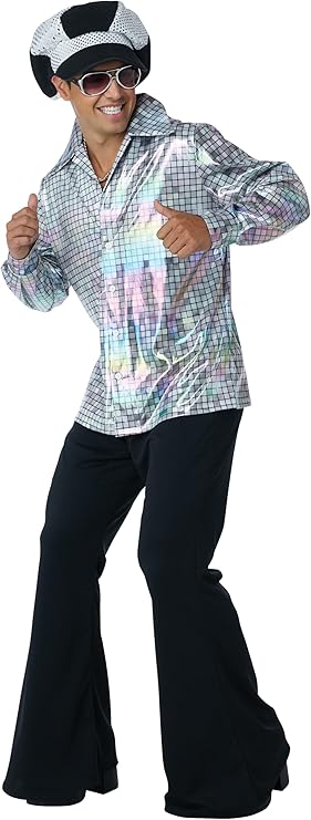 Disco Shirt & Hat Set - Adult Costume - Chicago Costume Company