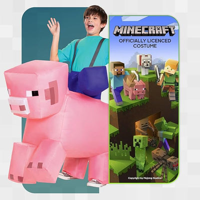 Minecraft Inflatable Pig Ride-On Child Costume