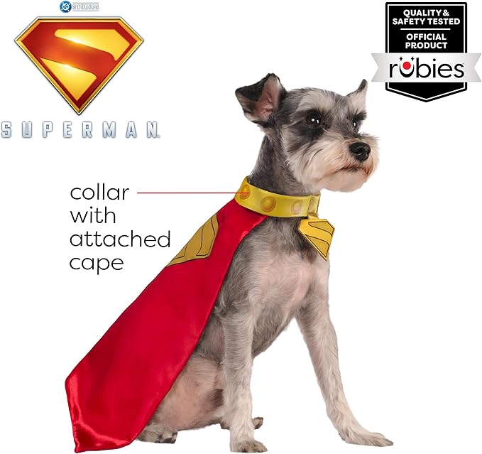 Krypto Pet Cape & Collar - Superman