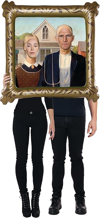 American Gothic Inflatable Painting - Adult Costume