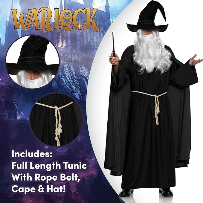 Warlock Wizard - Adult Costume - Chicago Costume Company
