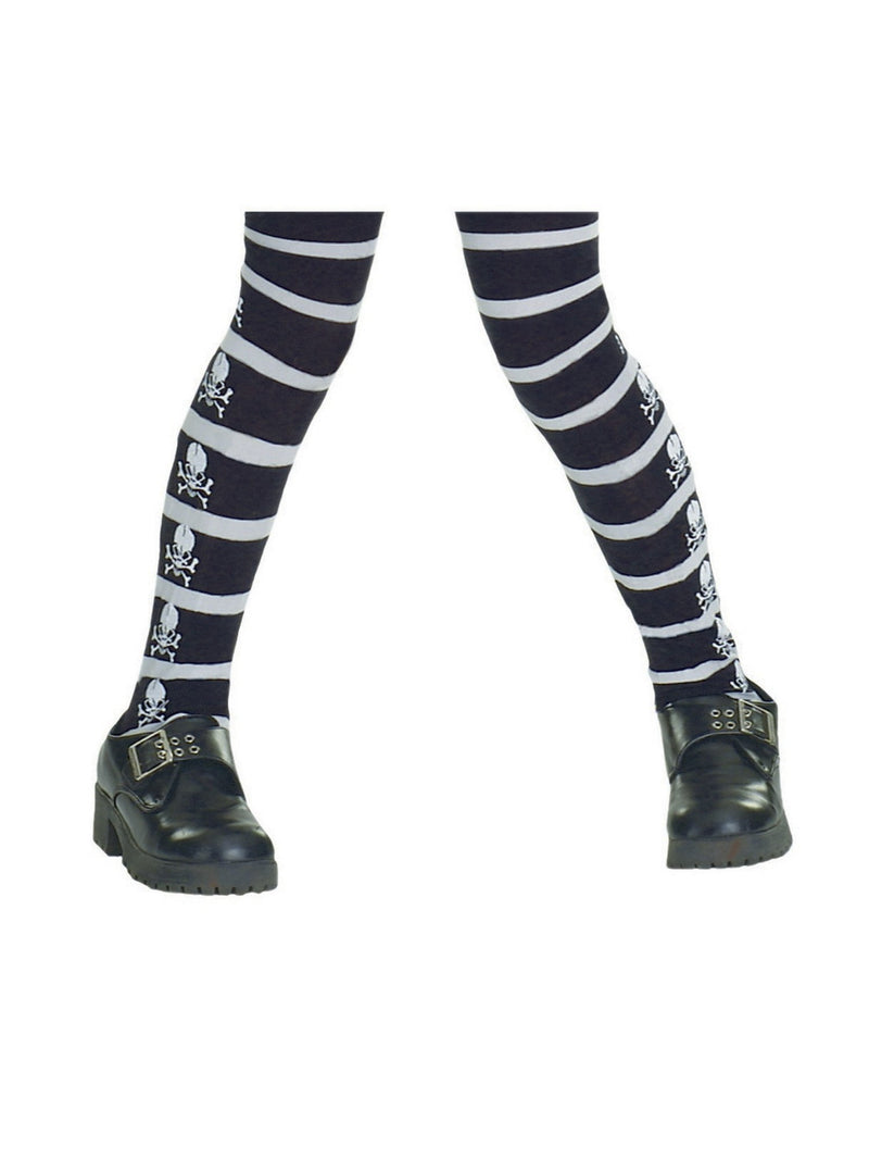Skull & Crossbones Tights- Child Costume Accessory