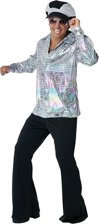 Disco Shirt & Hat Set - Adult Costume - Chicago Costume Company