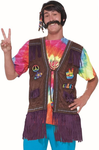 Men's Generation Hippie Peace Vest - Adult Costume